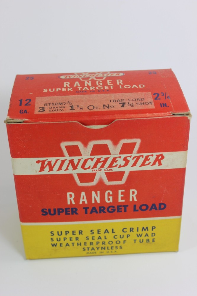 Shell Box Winchester Ranger Super Target Load 12 Ga Shotshell Box Empty