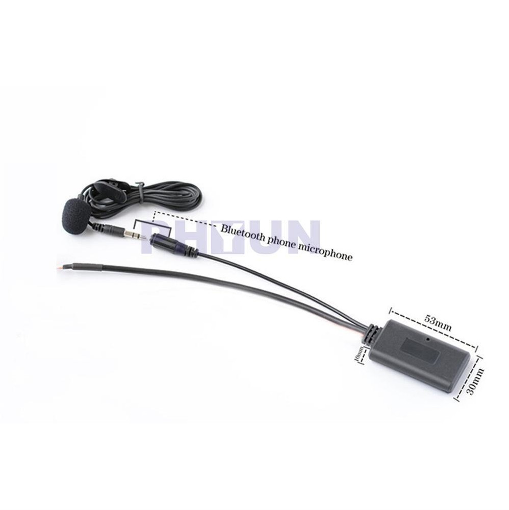 12PIN Aux Bluetooth 5.0 Adapter+ Microphone Cable For BMW X5 X3 Z4 E83 E85 E86
