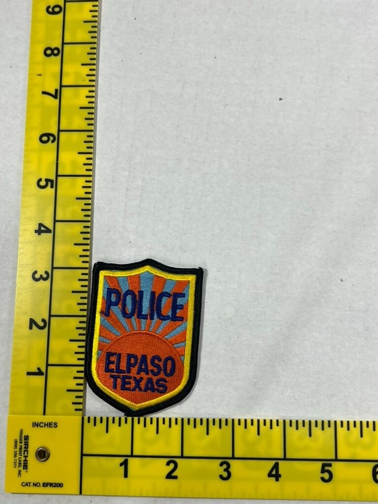 Police El Paso Texas Shoulder  Patch Small Hat Patch