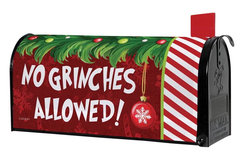 No Grinches Nylon Mailbox Cover