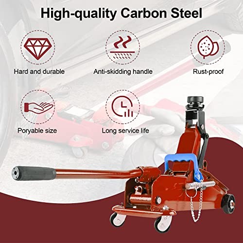 Horizontal Hydraulic Jack Handle 2 Ton, Jack Handle Replacement, with Black