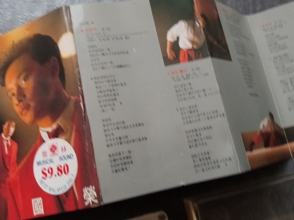 B- Leslie Cheung 张国荣 =有谁共鸣= 马来西亚版磁带 Malaysia Cassette