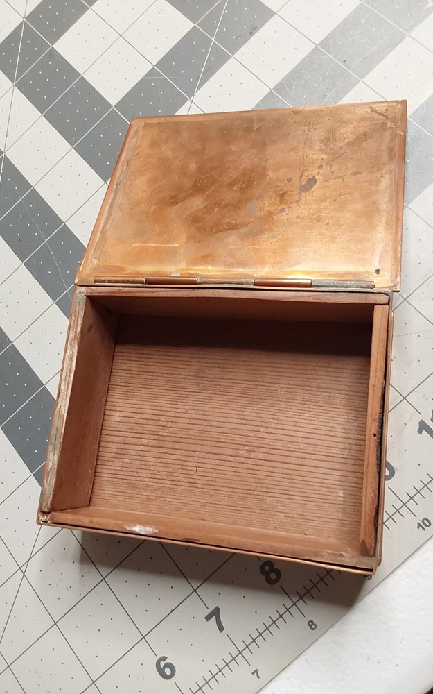 Copper Hand Wrought Box by E S Harrington