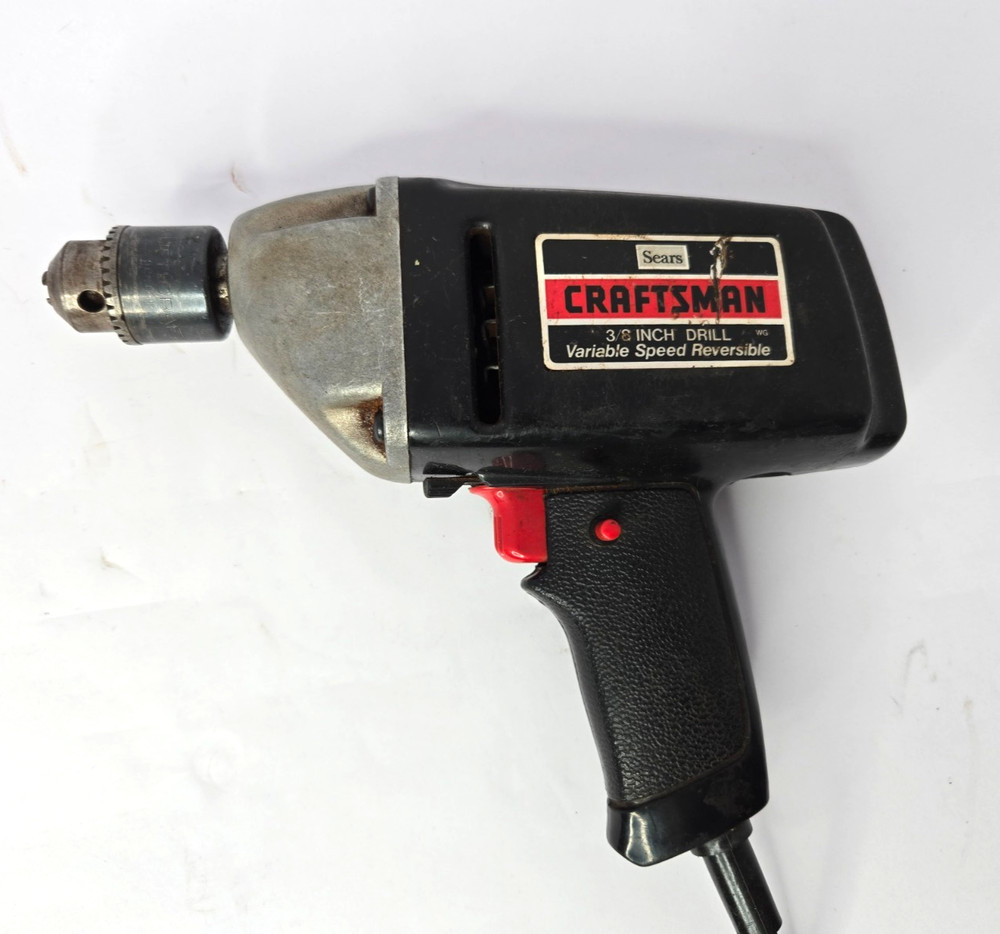 Sears Craftsman 3/8" Drill Corded Variable Speed Reversible Model 315.10490