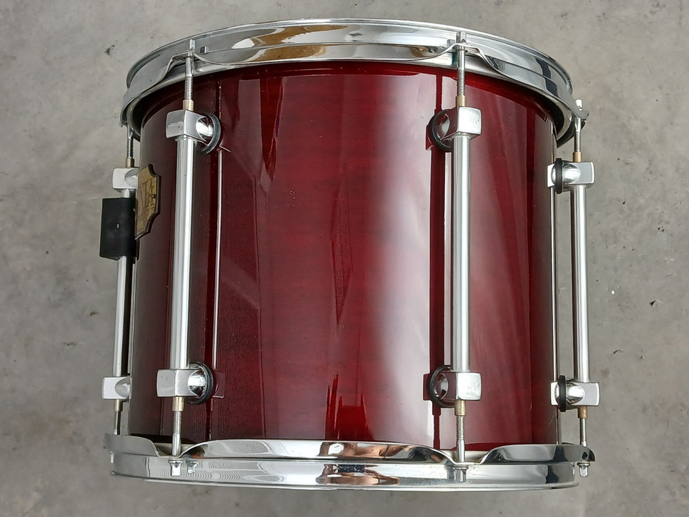 PREMIER SIGNIA 13" CHERRY FINISH TOM DRUM, NICE CONDITION!