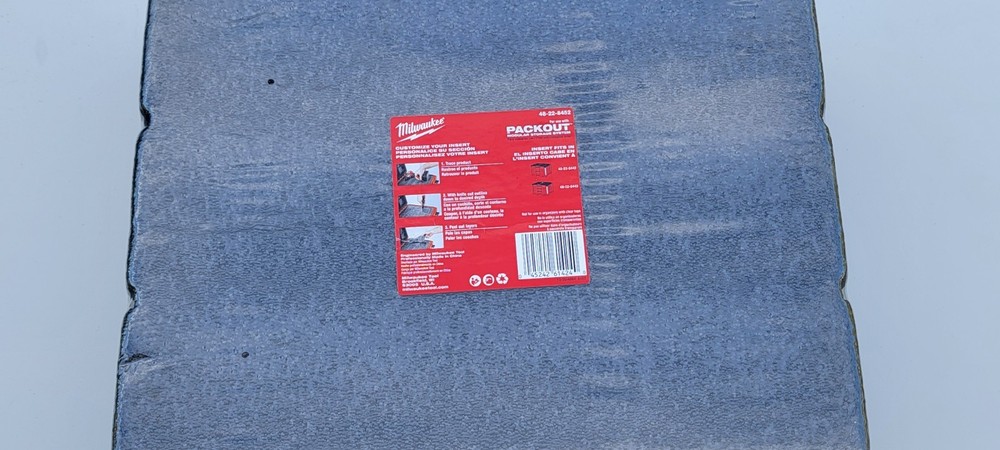 Milwaukee 48-22-8452 Packout Foam Insert For Drawer Tool Boxes Customize Insert