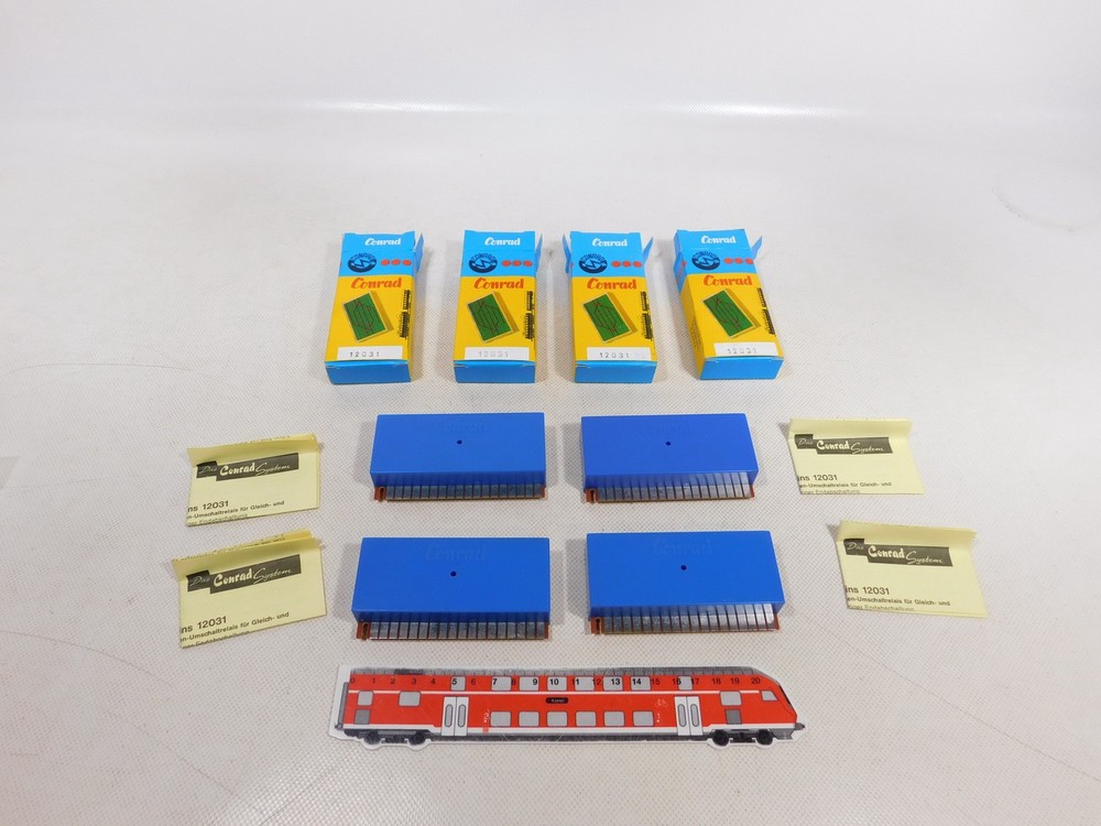 Conrad H0 DC AC 4X 12031 Relay Module For Model Train TOP+Box #EJ180-1
