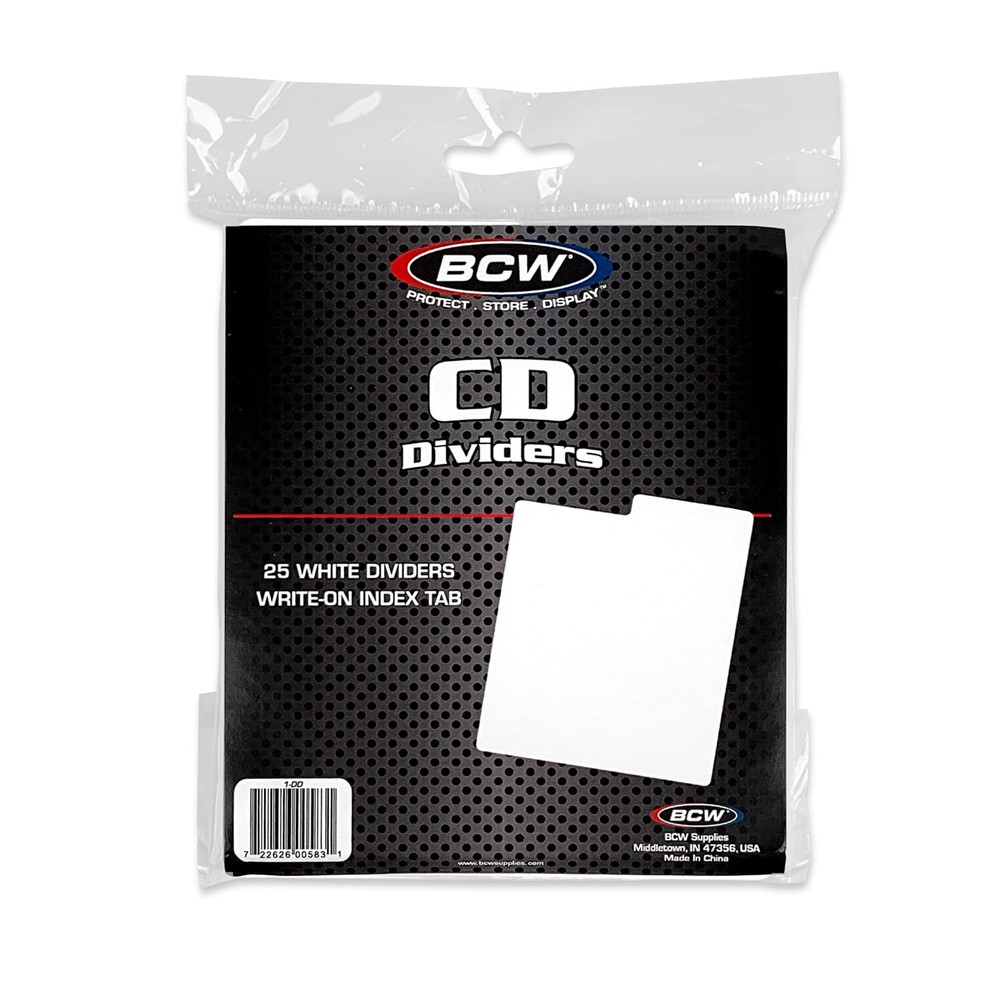 BCW Compact Disc Dividers