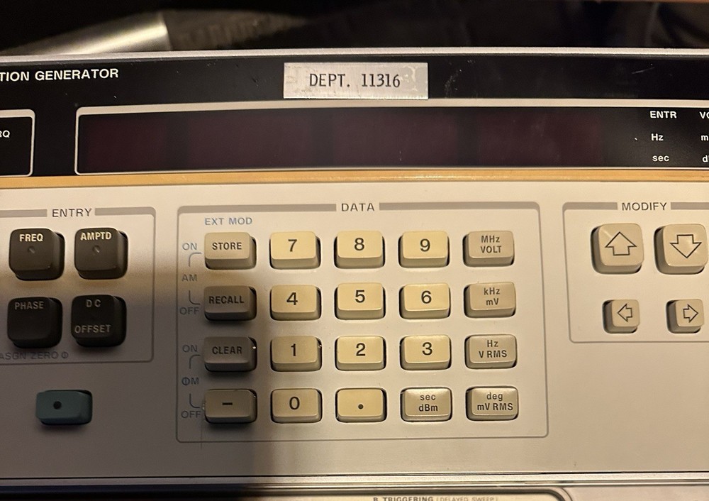 Eight Electronic Engineering Testing Devices, HP, Tektronix, Kepco, Agilent