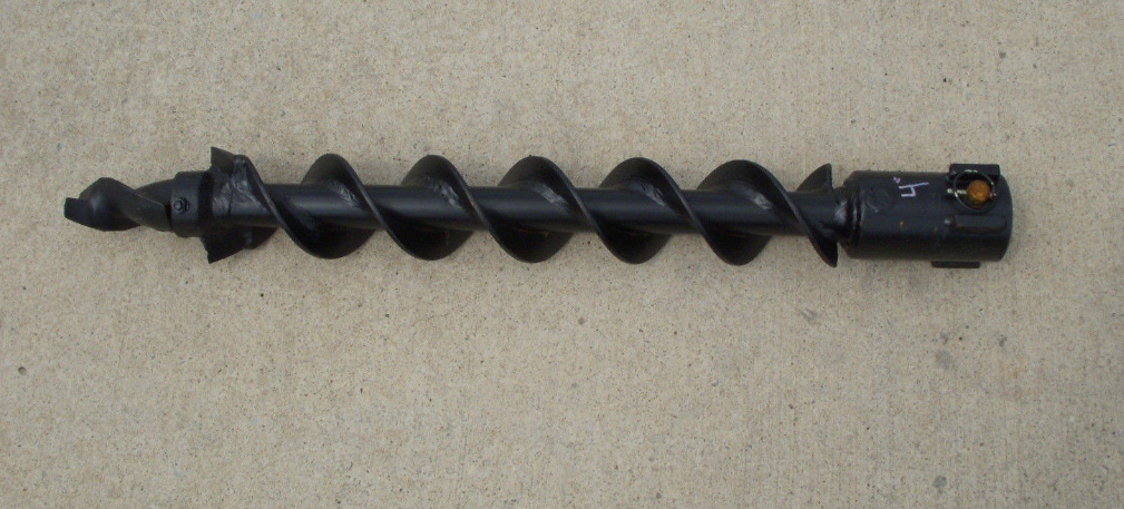 Lowe SQ-4-3 Skid Steer Auger Bit, 4in Wide, 36in Tall