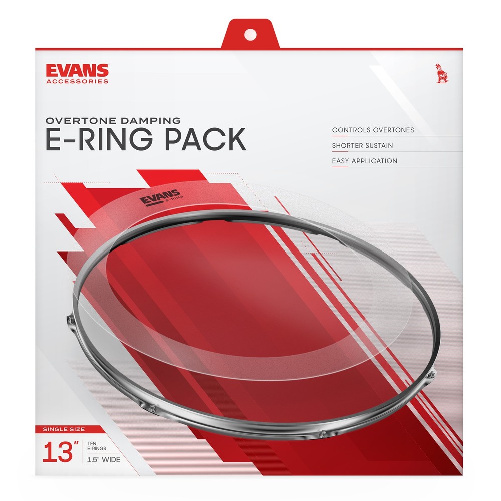 EVANS 1.5 Inch E-Ring 10 Pack, 13 Inch