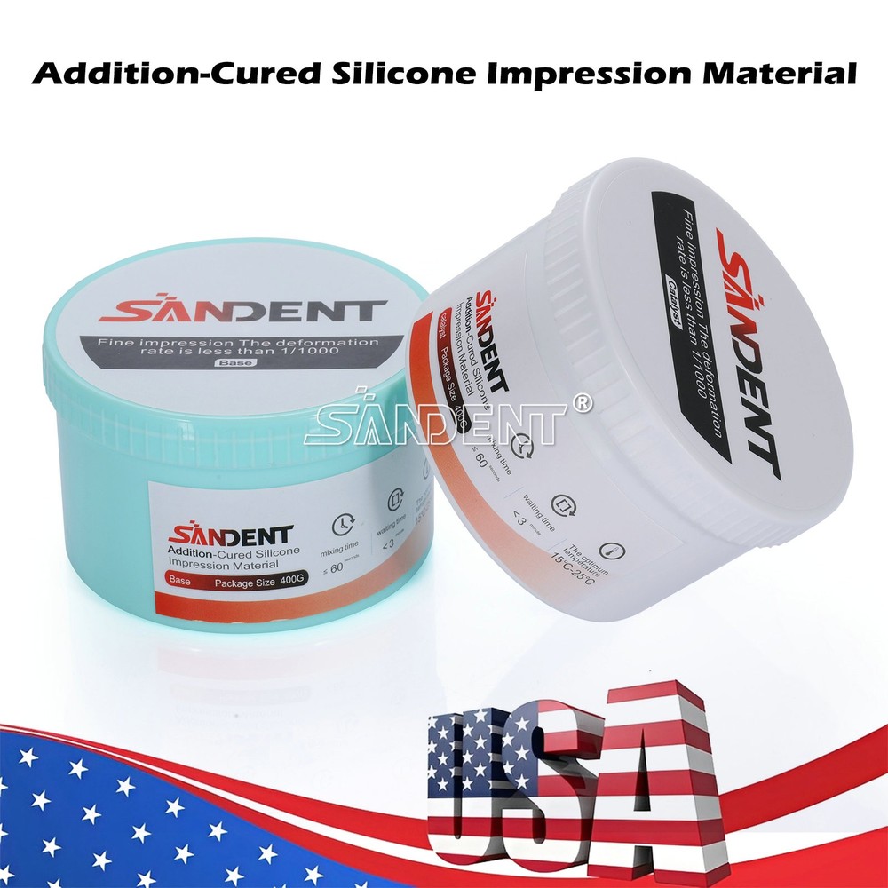 4 x Dental Soft Putty Regular Set Impression Material (400g Base + Catalyst)
