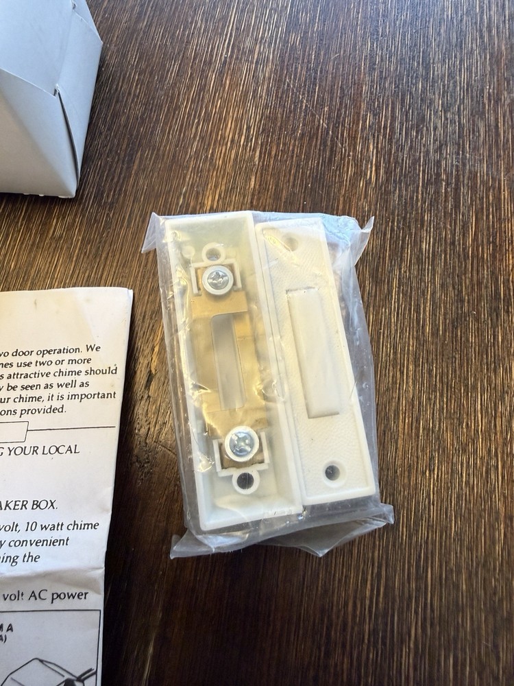 NEW Angelo 76200 Door Chime Kit, Lighted Button, include Transformer