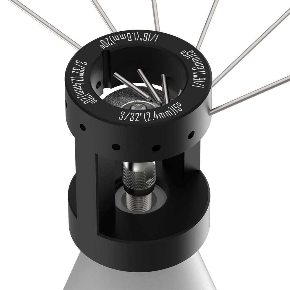 Aluminum Tungsten Electrode Sharpener Grinder Multi-Angle & Offsets TIG Welding