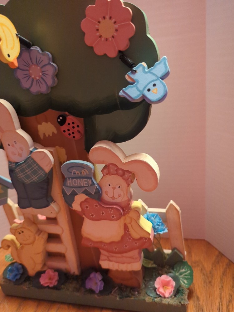 Wood Easter Bunny Easter Decoration Shelf Sitter