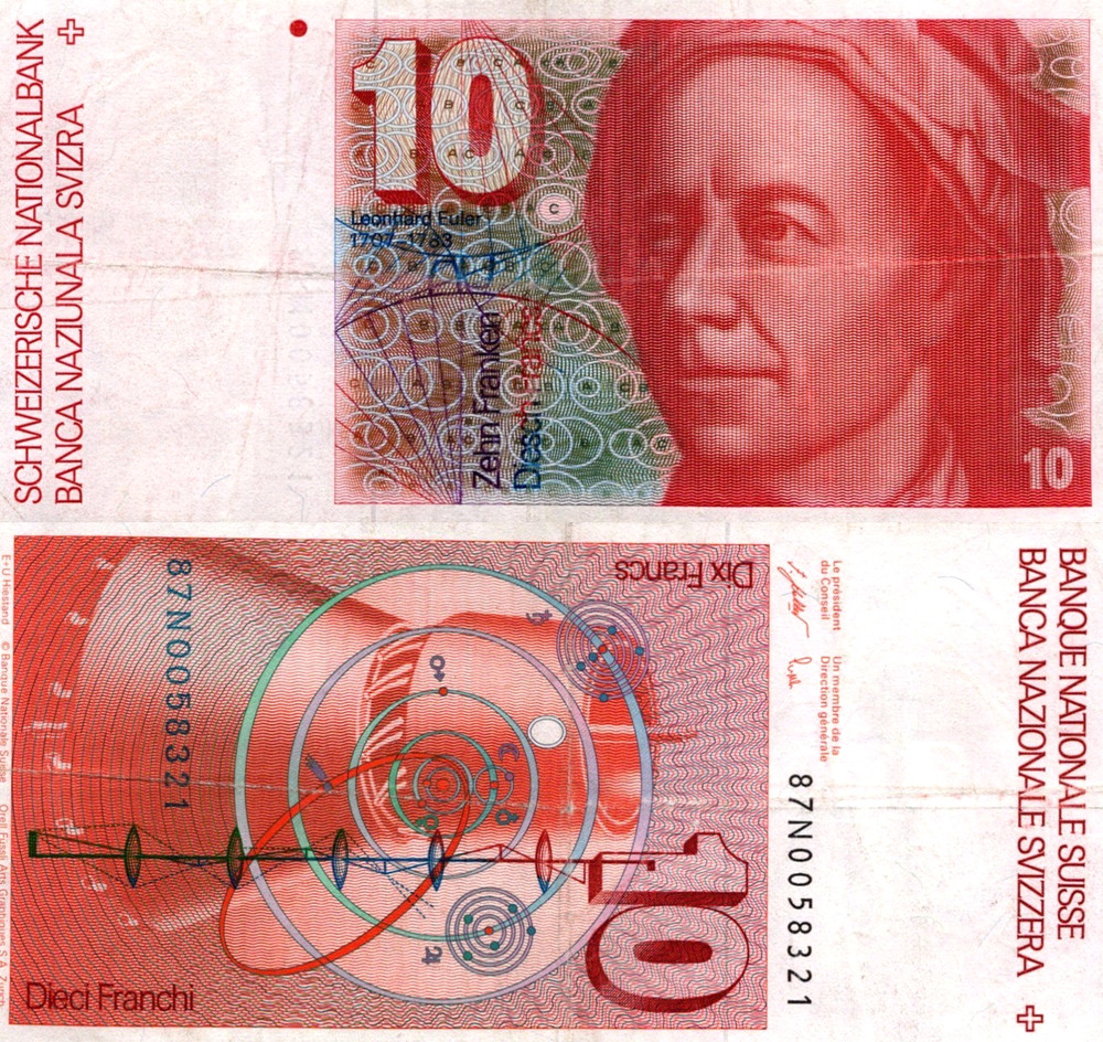 Switzerland 10 Francs 1987 Pick# 53 VF