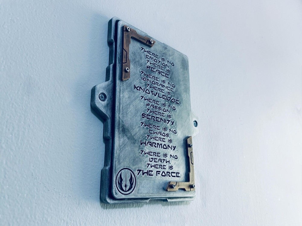 Jedi Code Wall Plaque - Wall Mount Panel - Galaxy's Edge