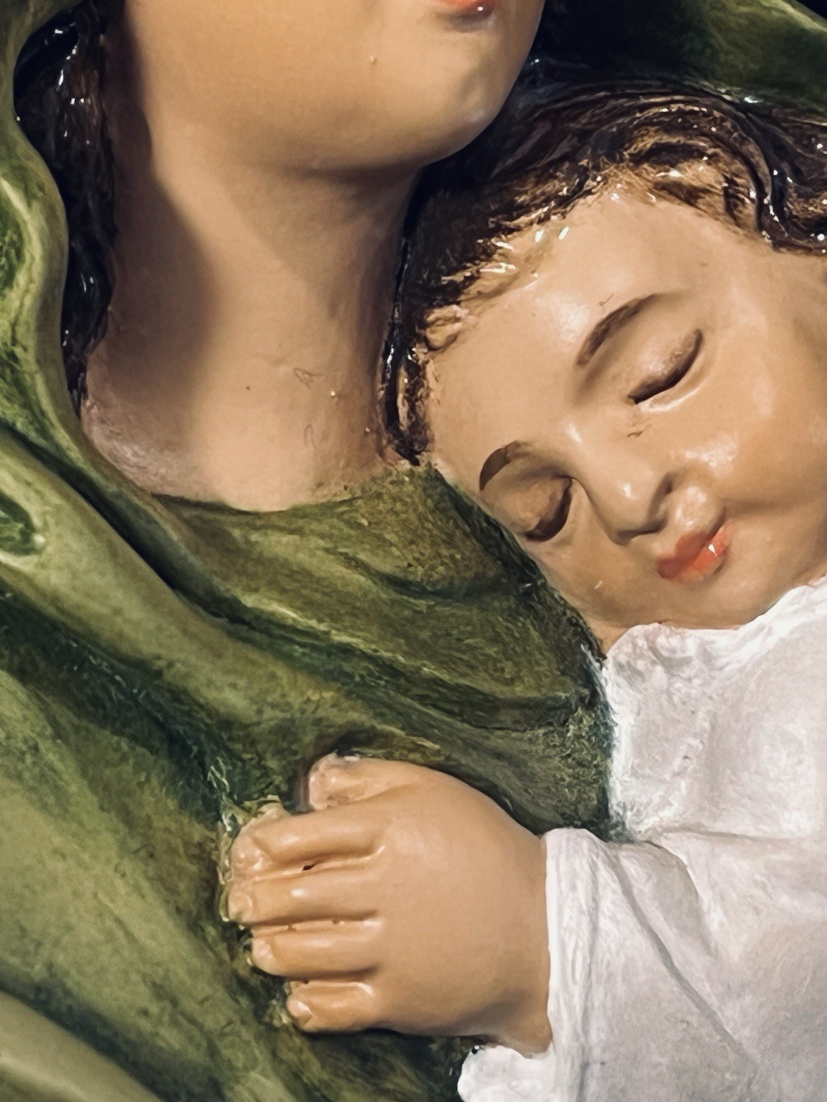 Virgin Mary Madonna Child Statue Catholic Religious 11” Mother & Baby Jesus