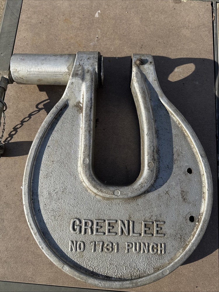 GREENLEE 1731 C-FRAME ONE-SHOT HYDRAULIC KNOCKOUT PUNCH DRIVER Untested