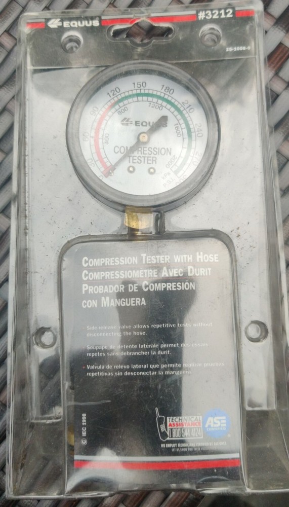 EQUUS 3212 COMPRESSION TESTER WITH HOSE