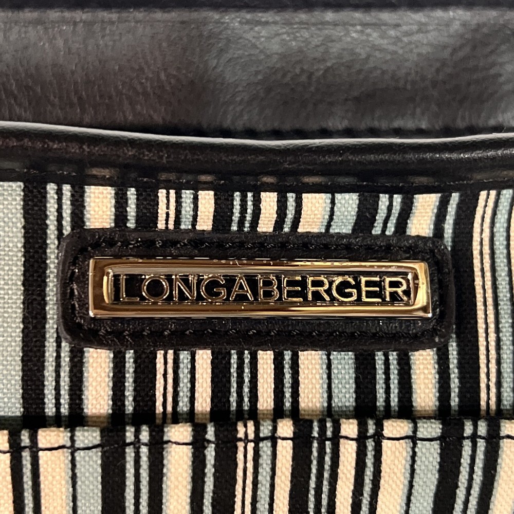 Longaberger Striped Purse 11” x 5 ½”