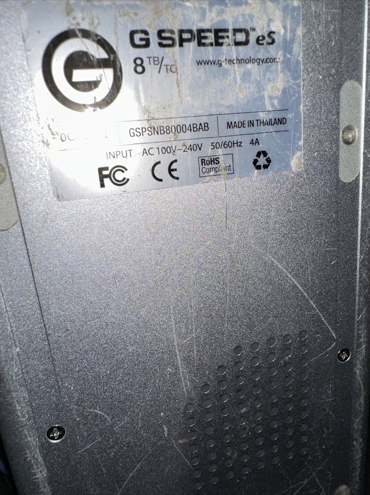 G Technology G Speed eS 8TB Raid array Case. NO DRIVES