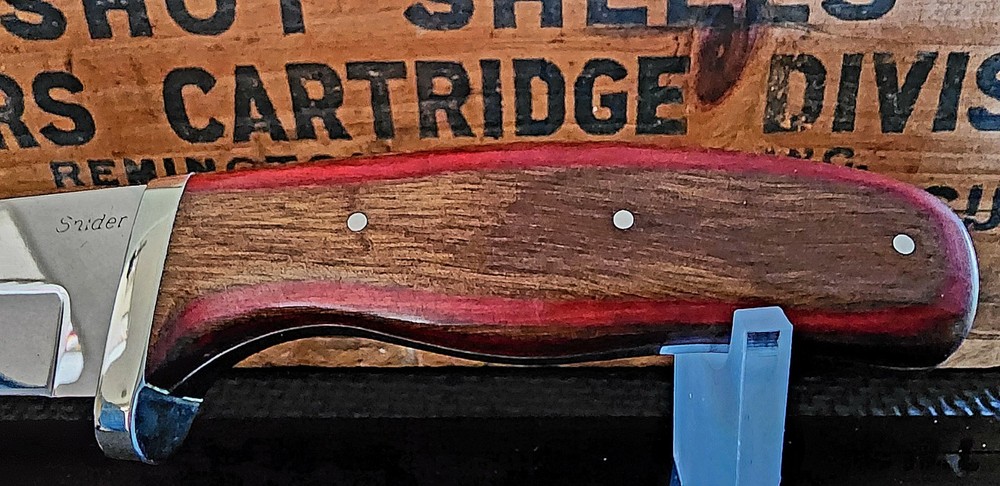 MIKE SNIDER CUSTOM HAND MADE KNIFE WITH SOFT CARRYING CASE