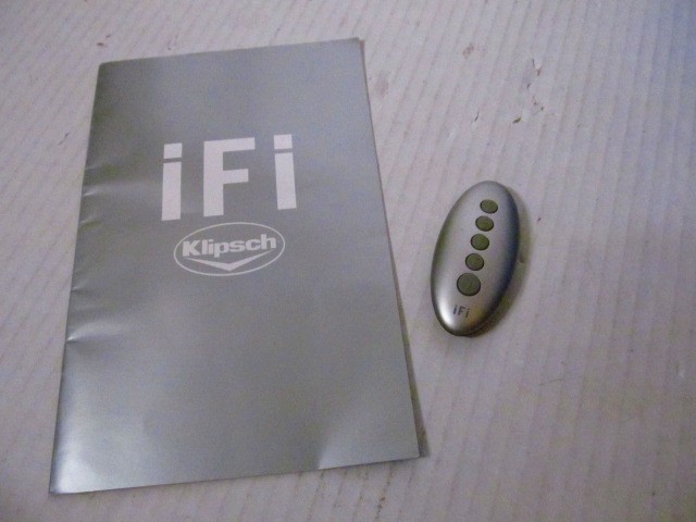 Klipsch IFI Speaker System Radio Frequency RF Handheld Remote Control & Manual