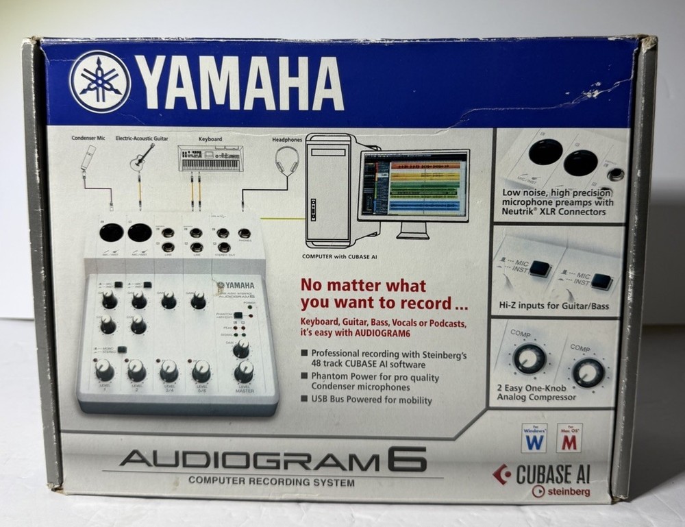 Yamaha Audiogram 6 USB Computerized Recording System *TESTED/WORKS/READ*