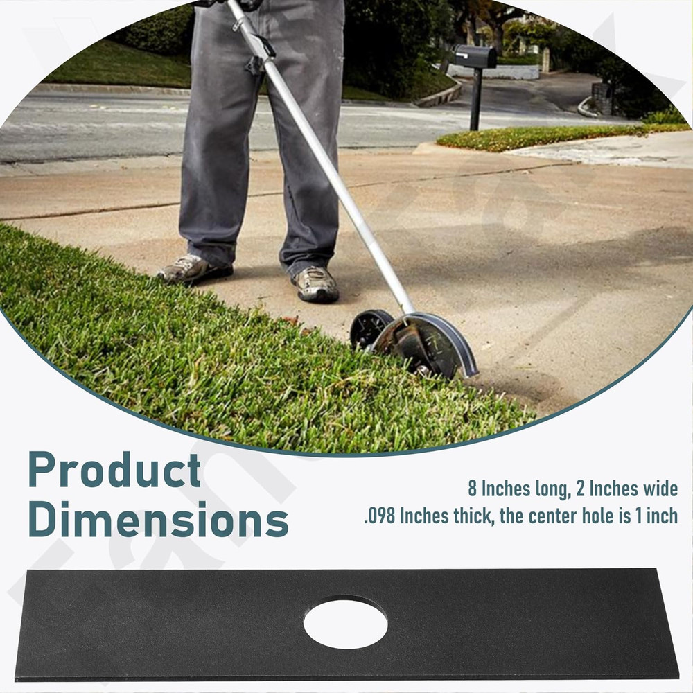 2 Pack (8" X 2", 1" Center Hole) AEB0800 Multi-Head System Replacement Edger Bla
