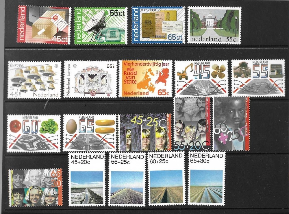 Netherlands 1981 MNH Selection