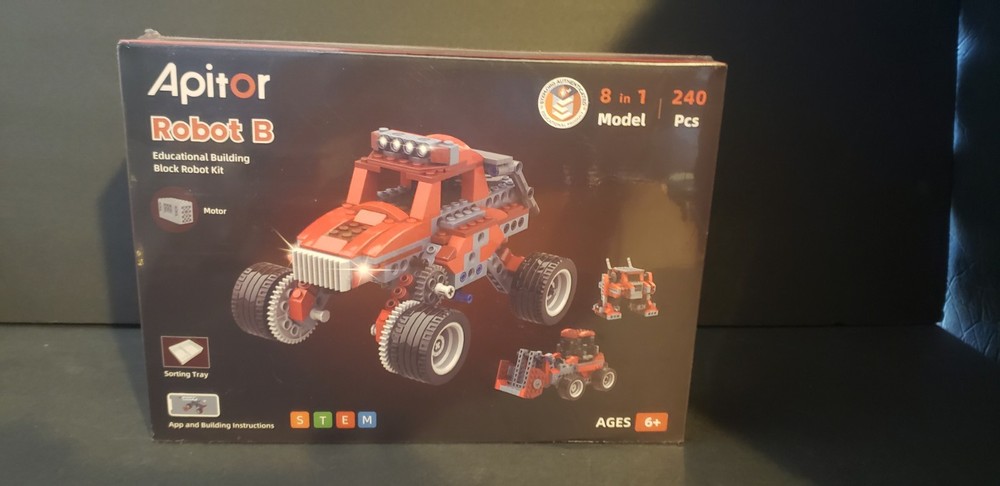 Apitor Robot B Coding Toy 240 Pieces 8-in-1 Mode