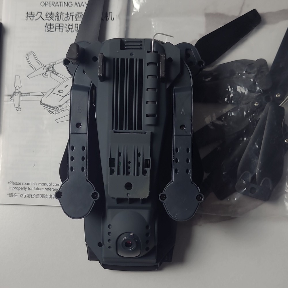 Foldable Quadcopter Drone with Camera, Toy Grade, Dark Gray/Black