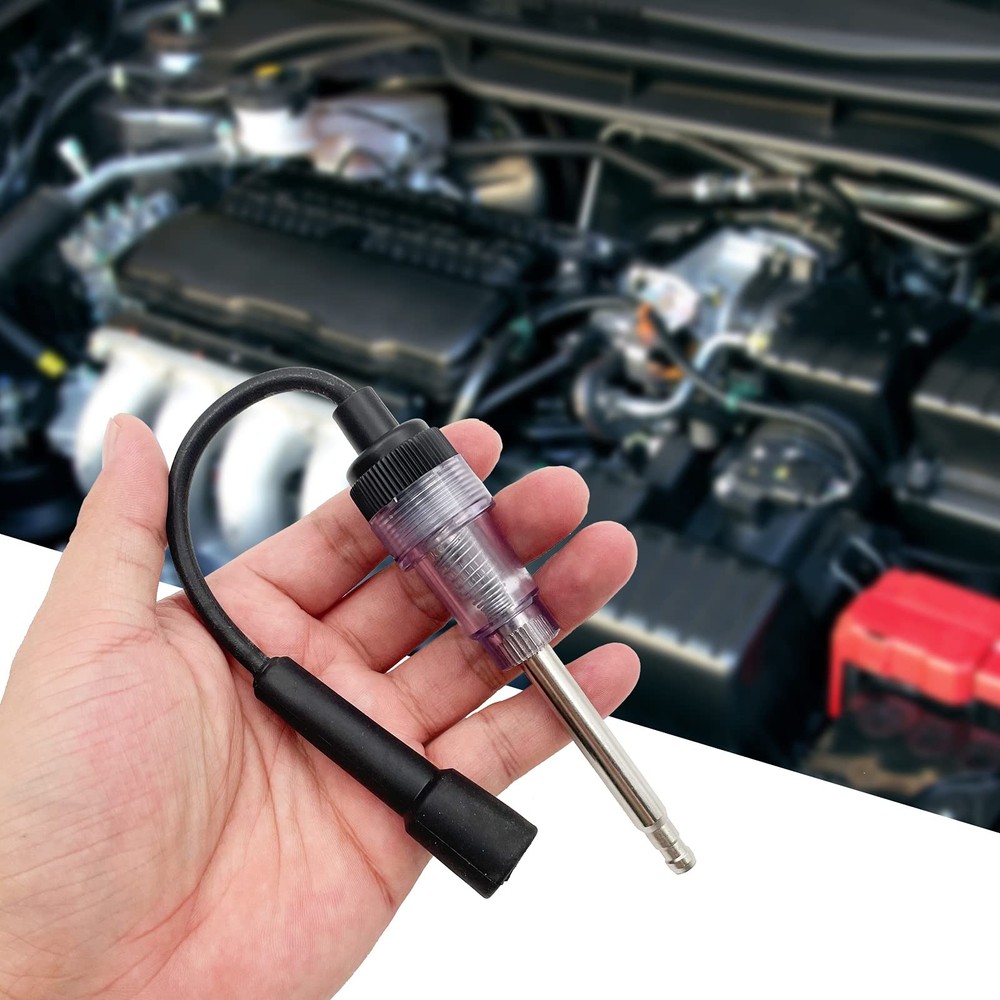 6 Pcs Car Spark Plug Tester - Engine Ignition 6pcs, black
