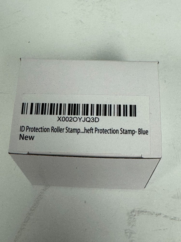 x3 Ever Mark ID Protector Ink Roller Identity Theft Protection Roller Stamp Blue