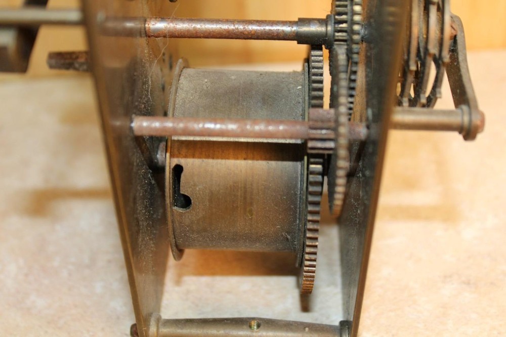Rare Early WEIGHT DRIVEN Westminster Chime Clock Slave Movement