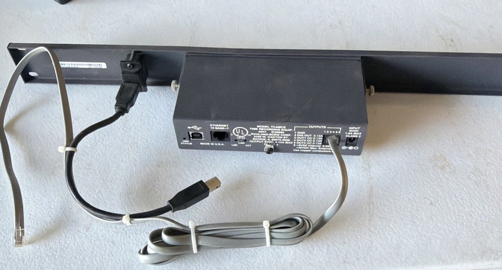 RAULAND TCAMCS e130982 Digital Clock with Rackmount