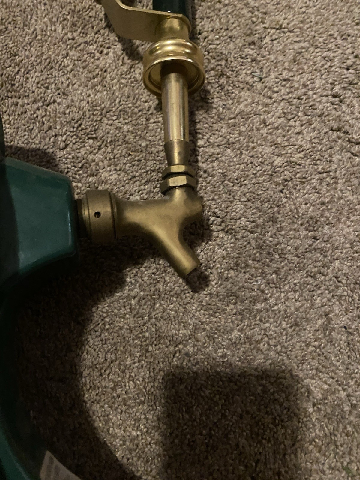 Murphy's Irish Amber Brass Beer Tap Handle & Faucet Assembly