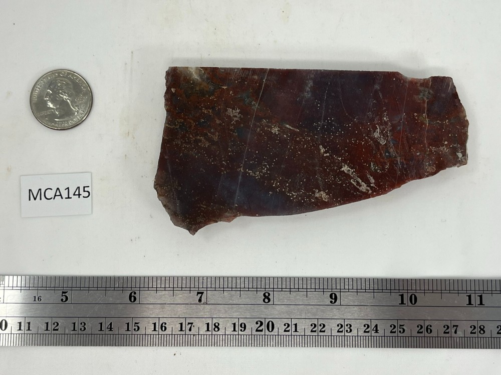 Mexican Cathedral Raspberry Agate Slab Cabbing Lapidary Combo Ship Avail