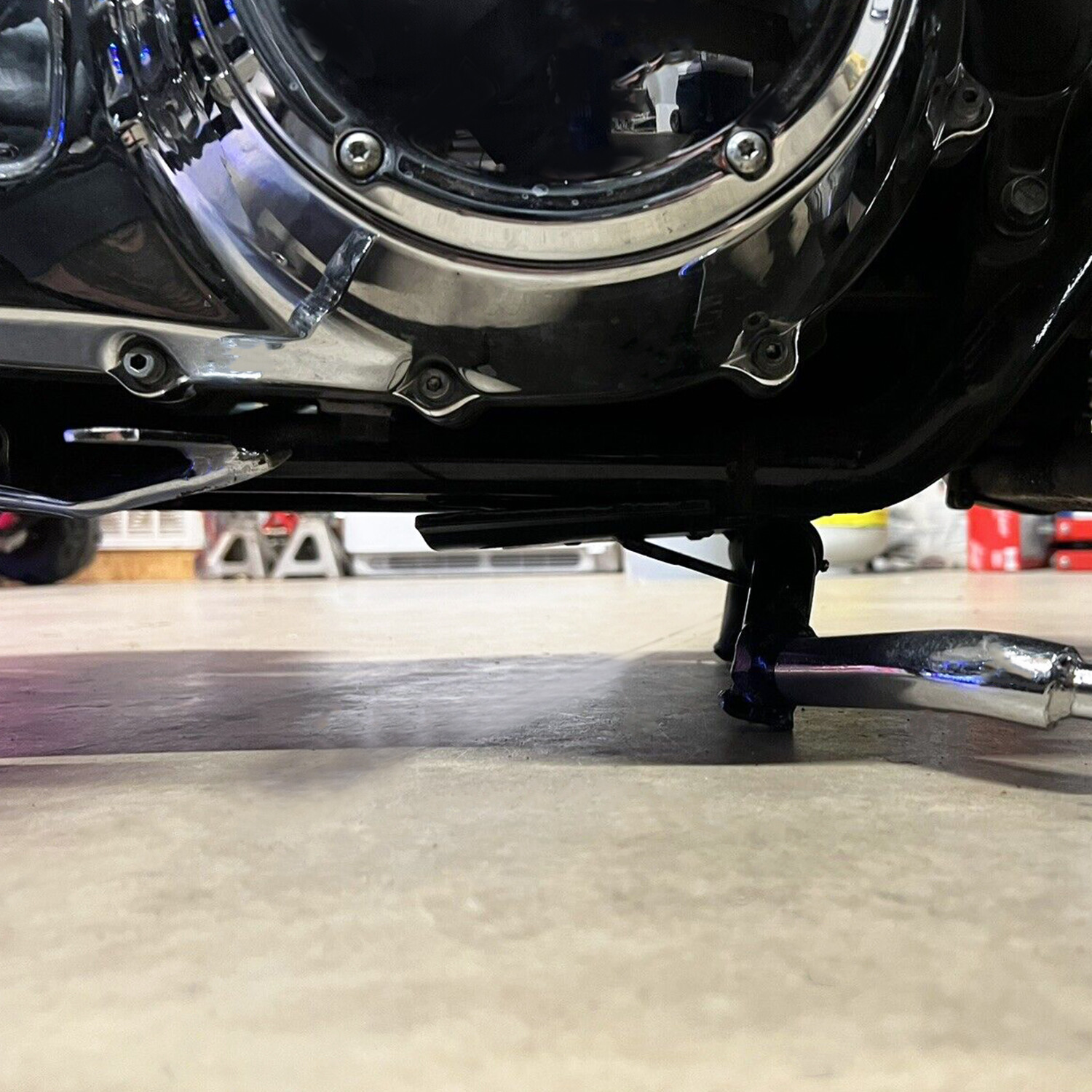 Adjustable Center Stand Fit For Harley Touring 91573-09A Street Road Glide 09-24