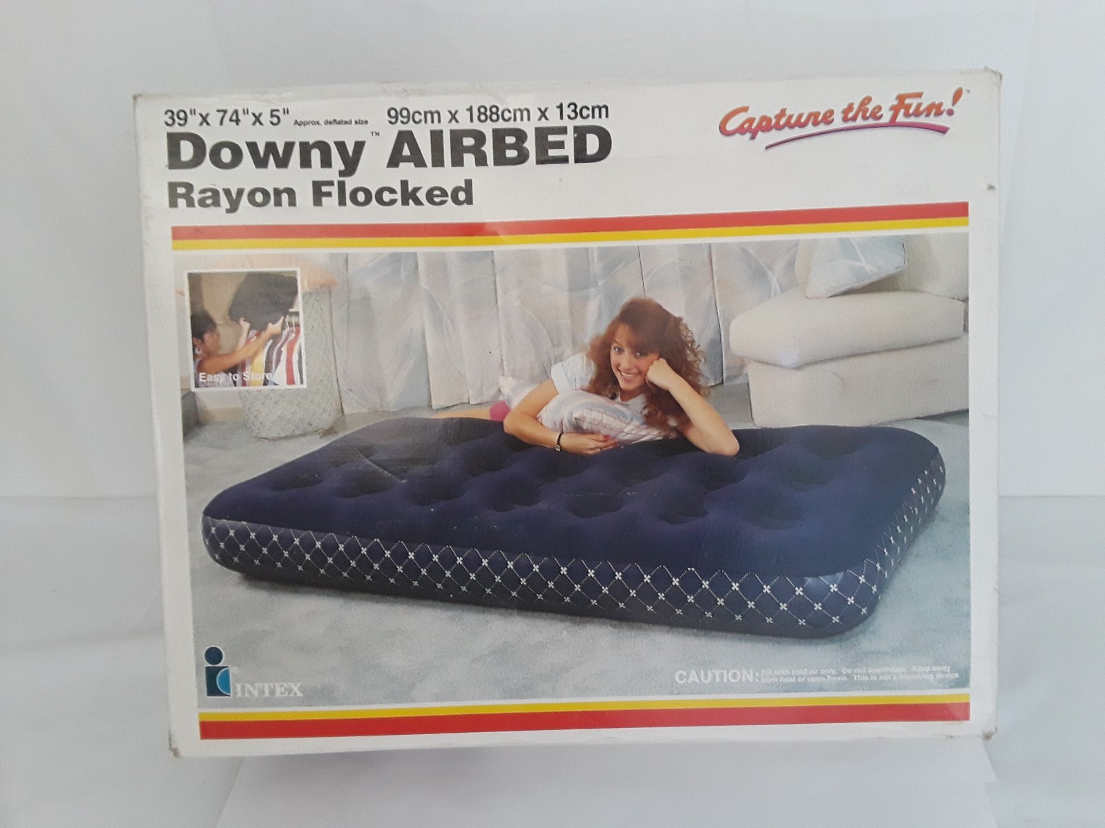 DOWNY AIRBED   RAYON  FLOCKED 39''X 74'' X 5''  NEW