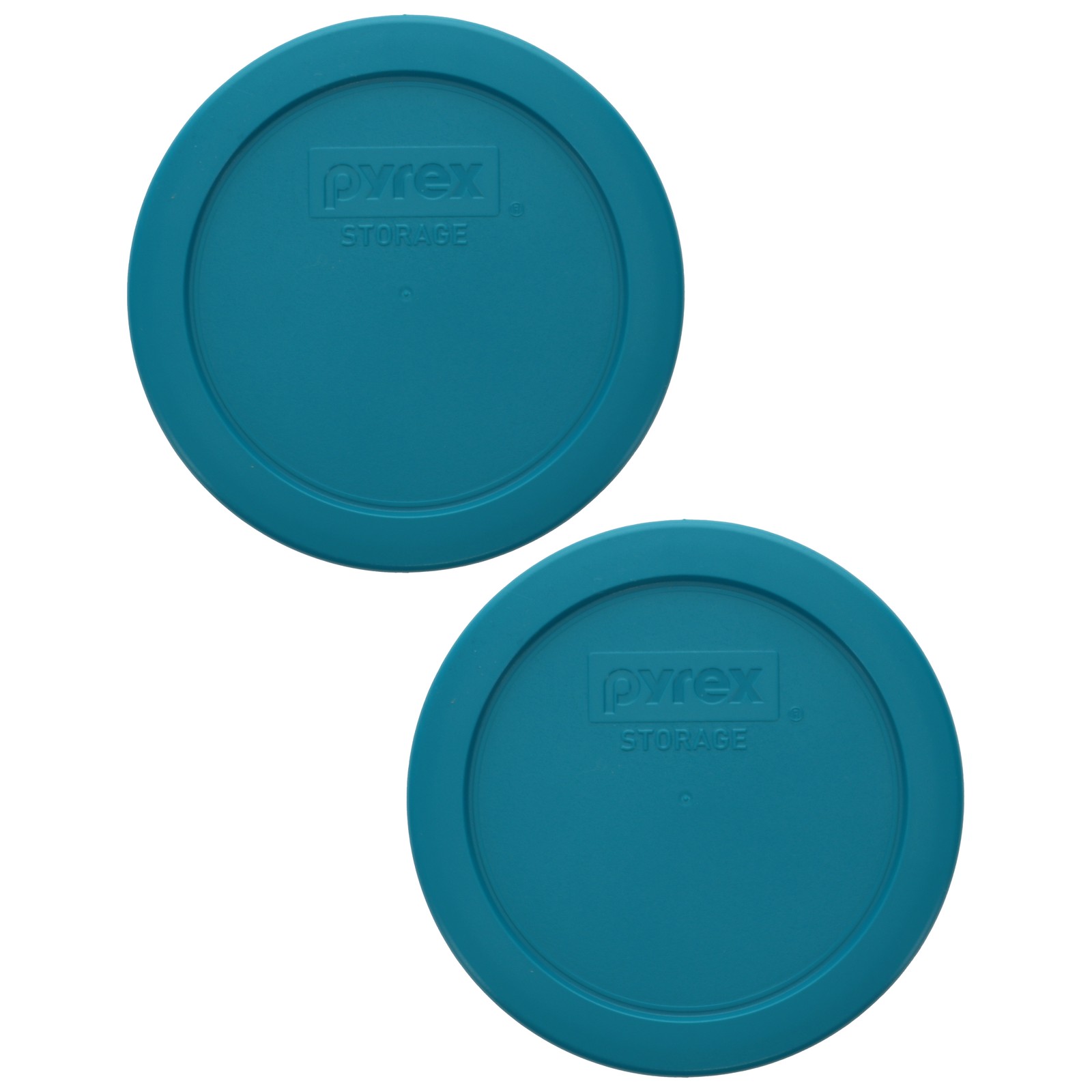 Pyrex 7200-PC 2-Cup Adriatic Blue Food Storage Replacement Lid (2-Pack)