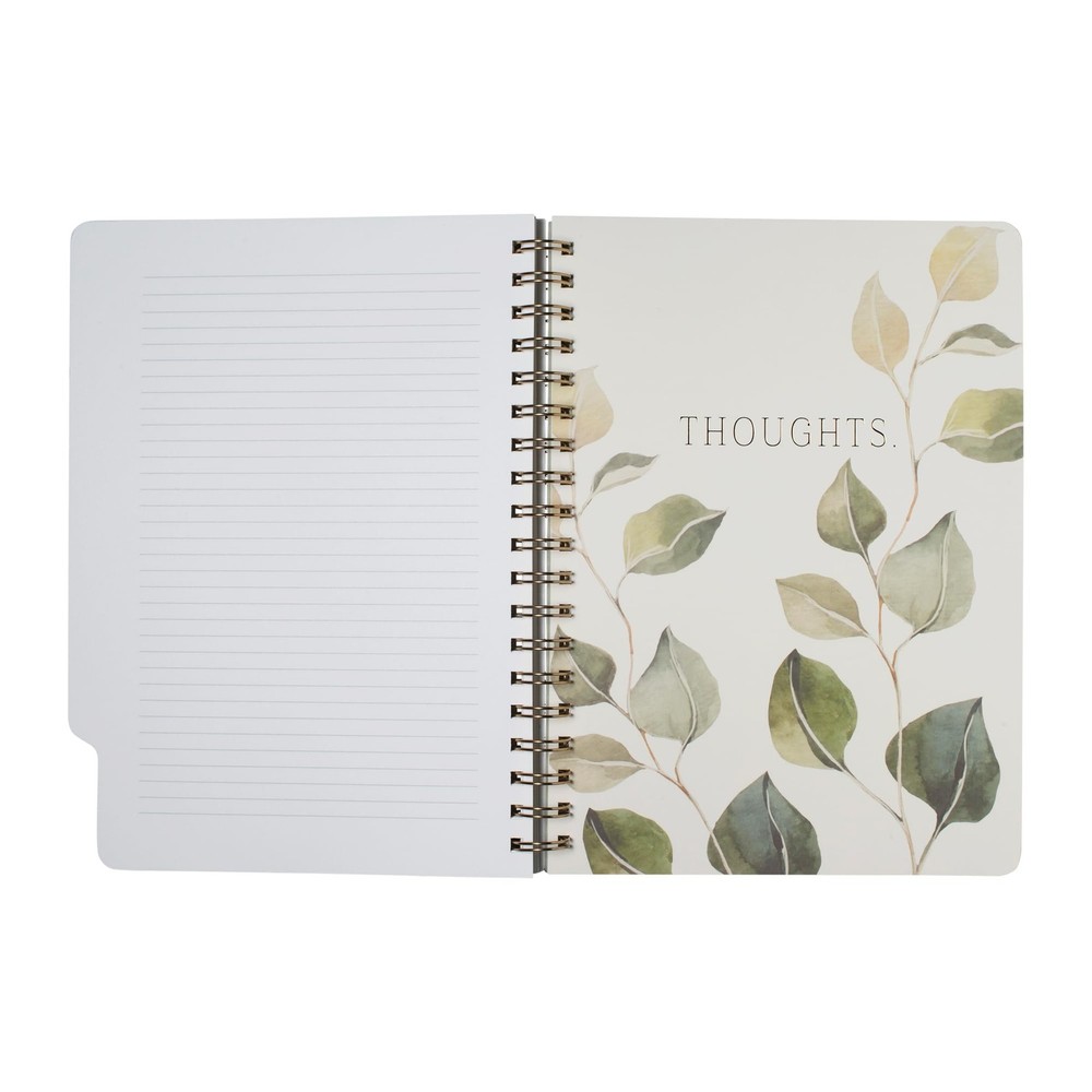 Fringe Studio Large Tab Notebook, "Modern Eucalyptus", Flexible Eucalyptus
