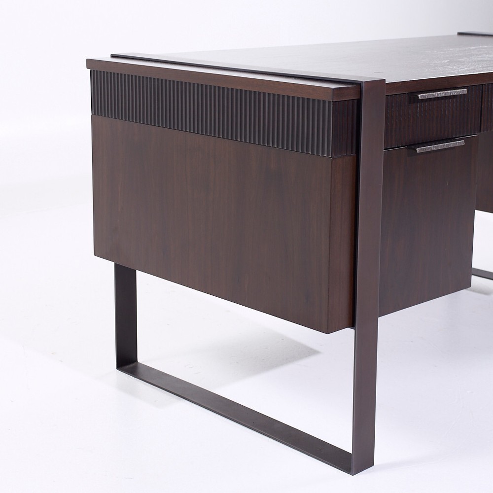 Eurocraft Walnut Executive Desk