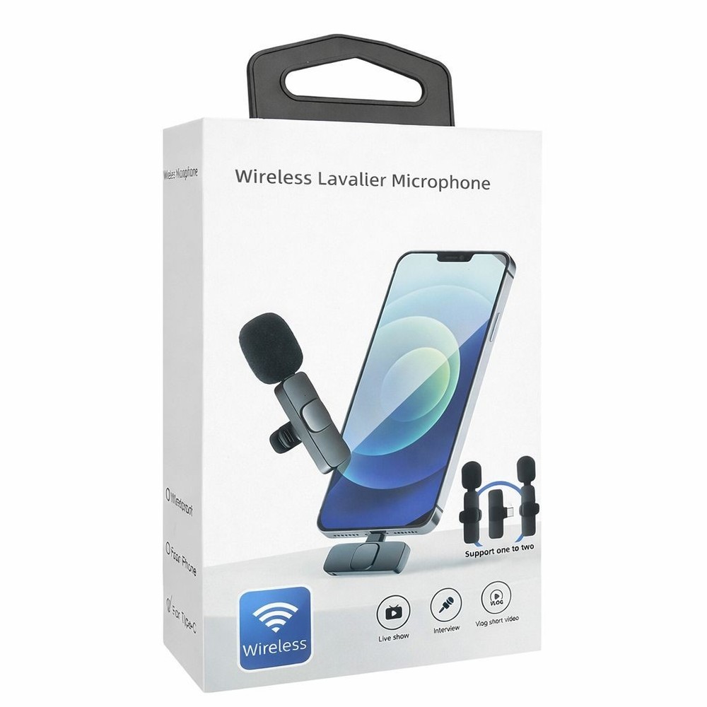 Lavalier Microphone Wireless Audio Video Recording Mic For Android/iPhone Type C