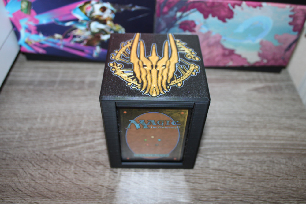 Sauron themed MTG Deck Case, Card Case, Card Box, Magic