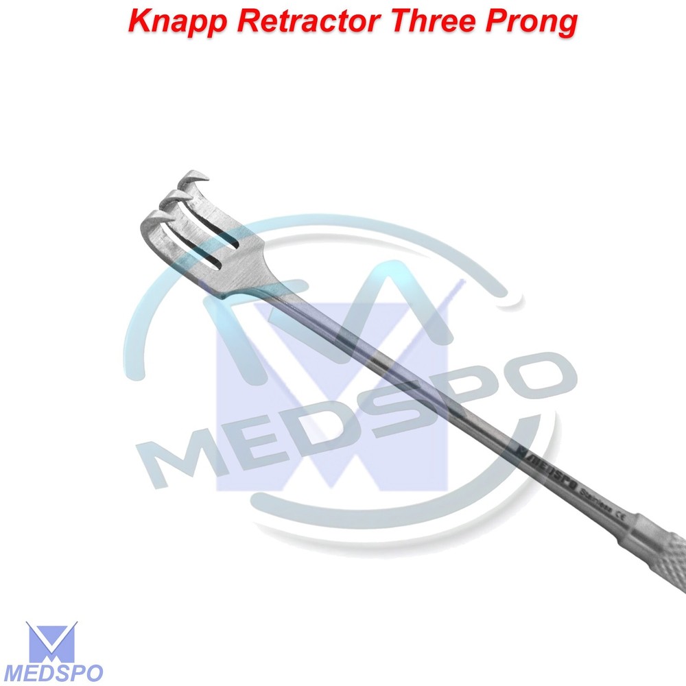 Surgical Knapp Retractor Three Prong Hook Sharp Ophthalmic Surgery Instruments