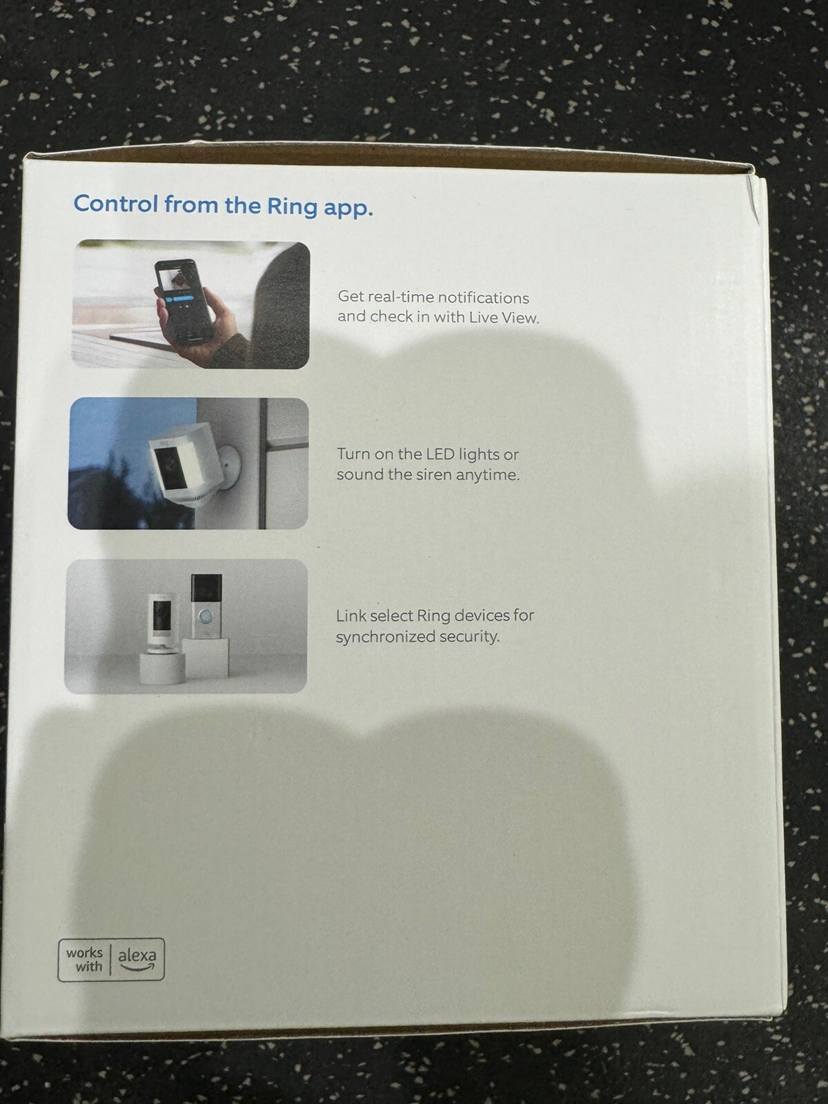 Ring Spotlight Cam Plus Camera Indoor/Outdoor Wireless Pack of 2 Battery New!!!!