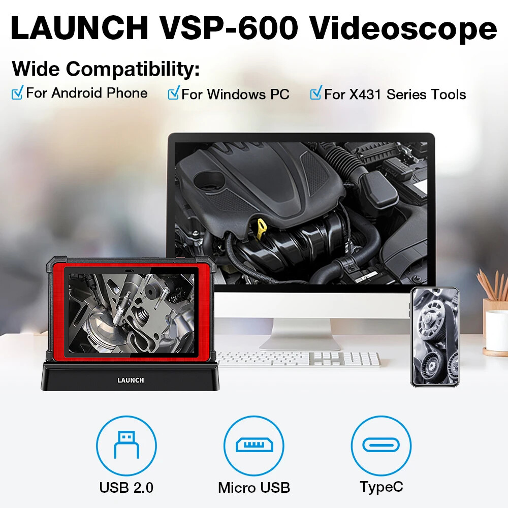 Obd2 Scanner Video Scope Camera Digital Inspection Camera Work X431 V X431 VX431