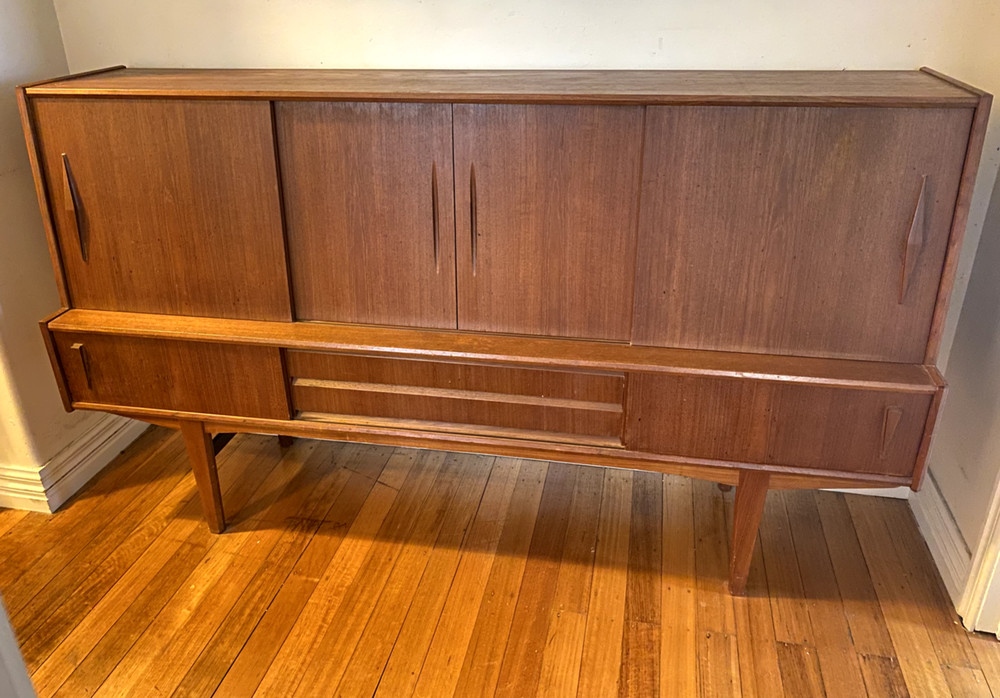 Mid Century Danish Teak Sideboard vintage